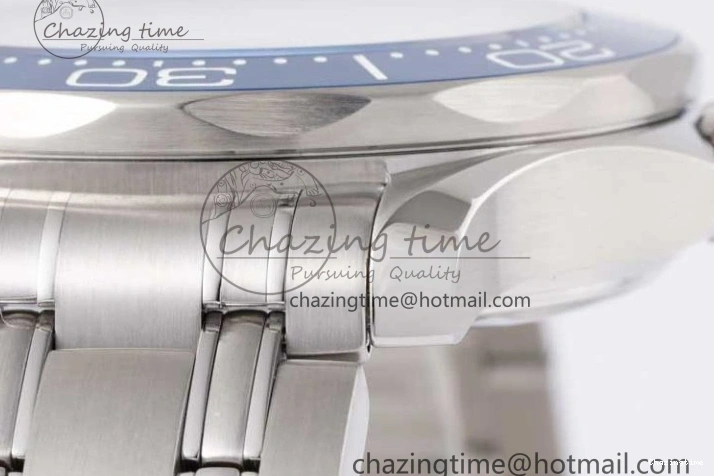 0201 Seamaster Diver 300M SS Blue Ceramic Bezel JVSF 1:1 Best Edition Blue Dial on SS Bracelet A SportInspired 7792